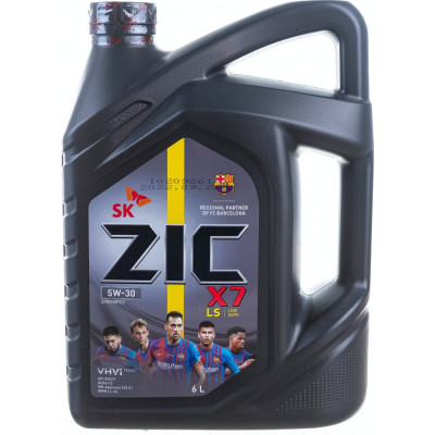 Синтетическое масло для легковых авто zic X7 LS 5w30 SN/CF С3 172619