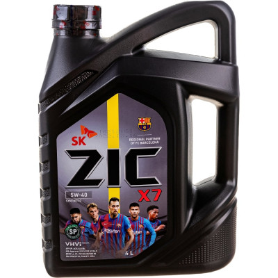 Синтетическое масло для легковых автомобилей zic X7 5w40 MB-229.5 162662