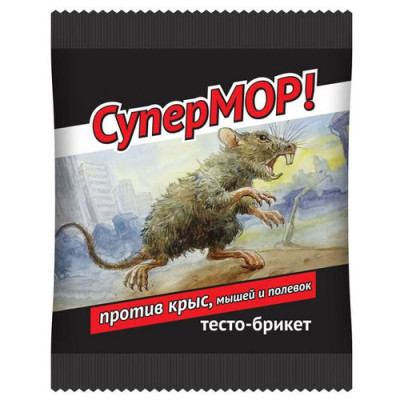Приманка-тесто от мышей и крыс Супермор 4607043206886