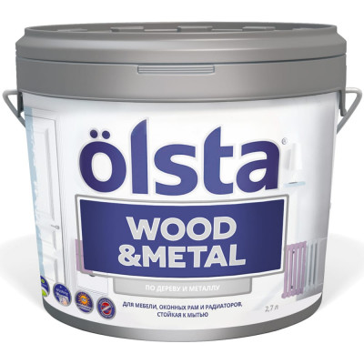Краска по дереву и металлу Olsta Wood&metal OWMAG-27