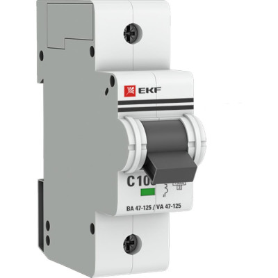 Автоматический выключатель EKF PROxima ВА 47-125 mcb47125-1-100C