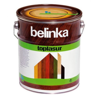 Лазурное покрытие для защиты древесины Belinka TOPLASUR 51223