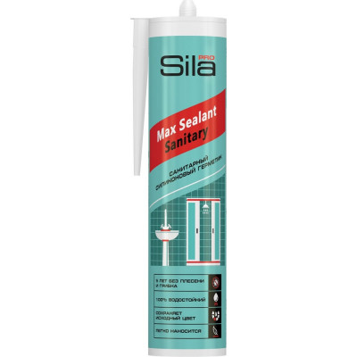 Силиконовый санитарный герметик Sila PRO Max Sealant SSSCL0290
