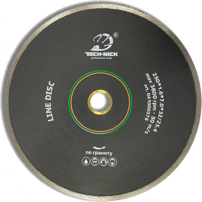 Сплошной диск алмазный по граниту TECH-NICK LINE DISC 041000378