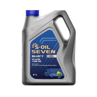 Моторное масло S-OIL SEVEN BLUE#7 CI-4/SL 10W-40 E107878