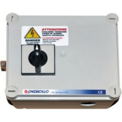 Пульт управления для однофазных скважных электронасосов Pedrollo QEM 150 530EC15A1