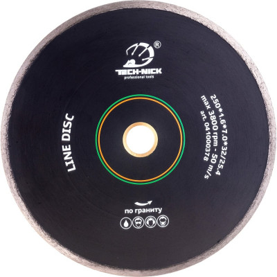 Сплошной диск алмазный по граниту TECH-NICK LINE DISC 041000378