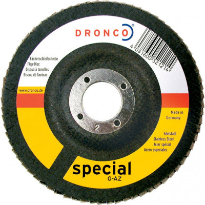 Лепестковый торцевой диск абразивный DRONCO G-AZ K40 5218304