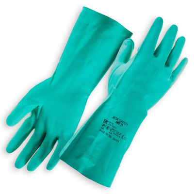Нитриловые химически стойкие перчатки Jeta Safety JN711-L