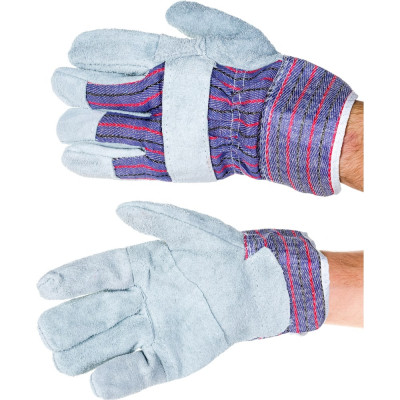 Комбинированные спилковые перчатки Дока RX4027 DK.3500.10490