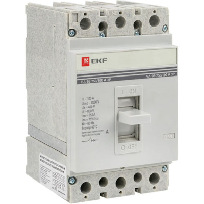 Автоматический выключатель EKF PROxima ВА-99 mccb99-250-100
