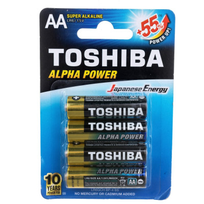 Алкалиновый элемент питания Toshiba ALPHA POWER 3456