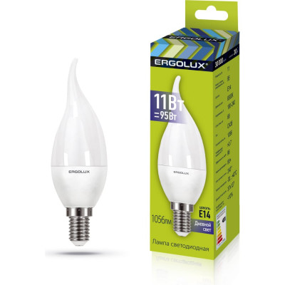 Светодиодная лампа Ergolux LED-CA35-11W-E14-4K 14235