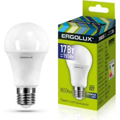 Светодиодная лампа Ergolux LED-A60-17W-E27-6K 13181