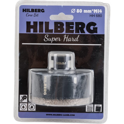 Коронка алмазная по керамике и керамограниту Hilberg Super Hard HH680