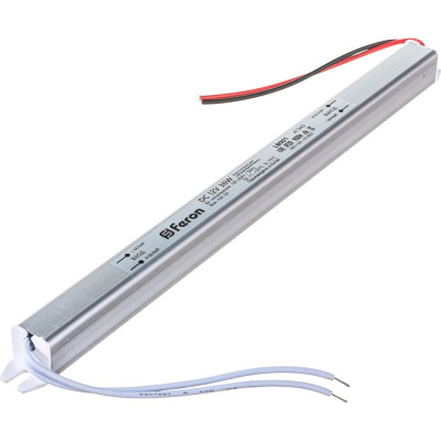 Ультратонкий электронный трансформатор для светодиодной ленты FERON LB001 41343