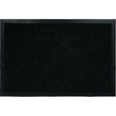 Влаговпитывающий ребристый коврик VORTEX 60х90 см, чёрный 24196