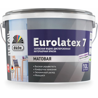 Вододисперсионная краска Dufa Retail EUROLATEX 7 Н0000003406