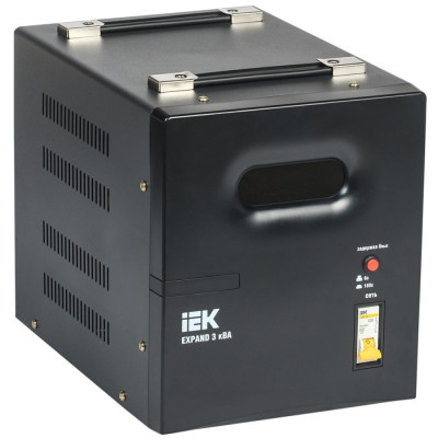 Переносной однофазный стабилизатор напряжения IEK EXPAND IVS21-1-003-11