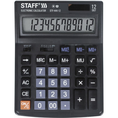 Настольный калькулятор Staff STF-444-12 250303