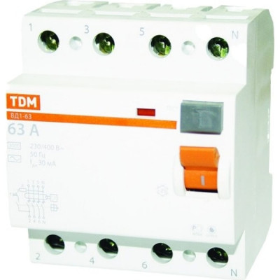 Устройство защитного отключения TDM ВД1-63 SQ0203-0040