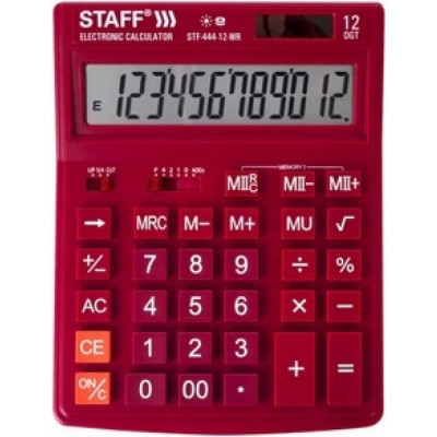 Настольный калькулятор Staff STF-444-12-WR 250465