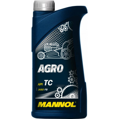 Минеральное моторное масло для 2Т двигателей садового оборудования MANNOL AGRO 1435