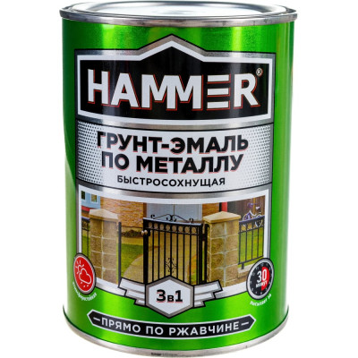 Грунт-эмаль по металлу Hammer ЭК000116573