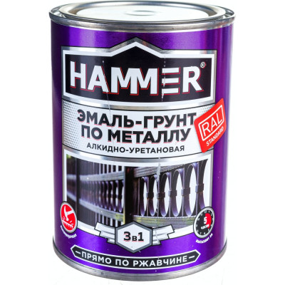 Эмаль-грунт по металлу Hammer ЭК000133623