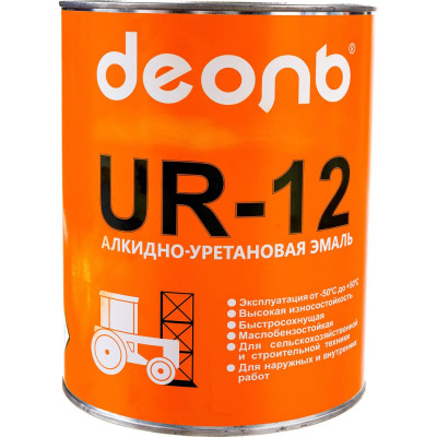 Быстросохнущая эмаль для автомобиля Деоль UR-12 UR12W3