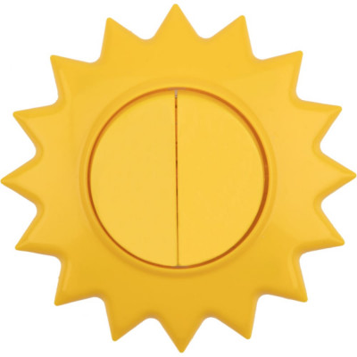 Двухклавишный выключатель KRANZ Солнце KR-78-0618