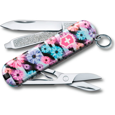 Нож-брелок Victorinox Classic Dynamic Floral 0.6223.L2107