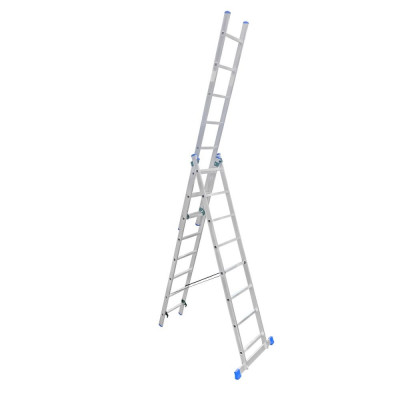 Трехсекционная алюминиевая лестница LadderBel LS308