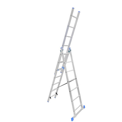 Трехсекционная алюминиевая лестница LadderBel LS307
