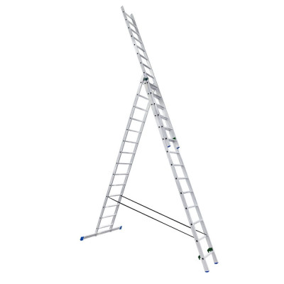 Трехсекционная алюминиевая лестница LadderBel LS314
