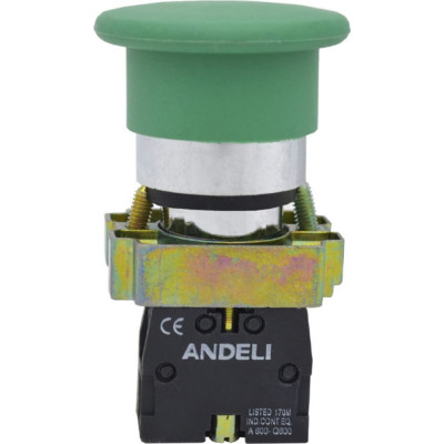 Кнопка ANDELI XB2-BC31 Грибок ADL10-062