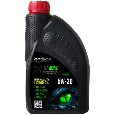 Масло GT OIL Max SAE 5W-30 API SN/CF 8809059408964