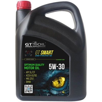 Масло GT OIL Smart SAE 5W-30 API SL/CF 8809059408834