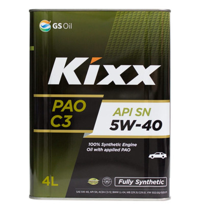 Синтетическое моторное масло KIXX PAO 5W40 L209244TE1