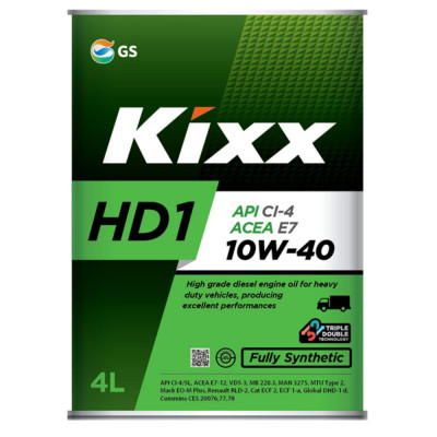 Синтетическое моторное масло KIXX HD1 10W40 L206144TE1