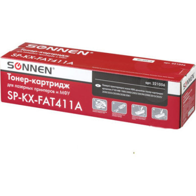 Тонер-картридж для PANASONIC KX-MB1900/2000/2020/2030 SONNEN SP-KXFAT411A 321056