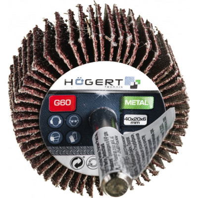 Лепестковый радиальный шлифовальный круг HOEGERT TECHNIK HT8D002
