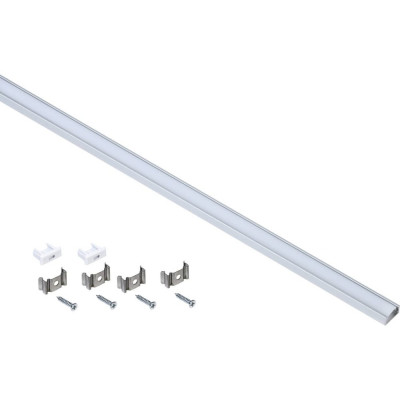 Накладной прямоугольный алюминиевый профиль для светодиодной ленты 1607 IEK LSADD1607-SET1-2-N1-1-08