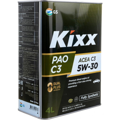 Синтетическое моторное масло KIXX PAO 5W30 L209144TE1