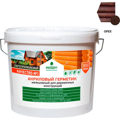 Акриловый герметик для деревянных домов PROSEPT Теплый шов 024-7 о