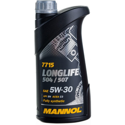 Синтетическое моторное масло MANNOL LONGLIFE 504/507 5W-30 7000