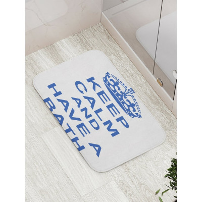 Противоскользящий коврик для ванной, сауны, бассейна JOYARTY Успокойся и прими ванну bath_2701