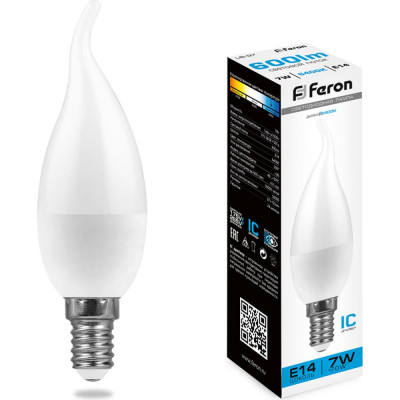 Светодиодная лампа FERON LB-97 Свеча на ветру 38135
