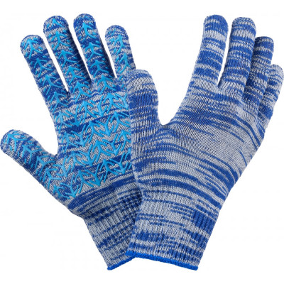 Трикотажные перчатки Фабрика перчаток 6-10-ПЛ-СИН-L