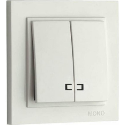 Двухклавишный выключатель MONO ELECTRIC DESPINA 102-252525-103